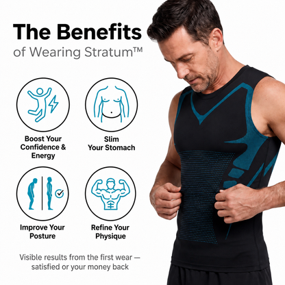 StratumFit™ | Men's Compression Shaping Top — Flatter Stomach Instantly