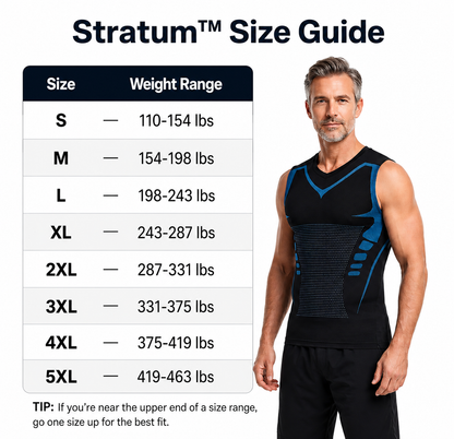 StratumFit™ | Men's Compression Shaping Top — Flatter Stomach Instantly